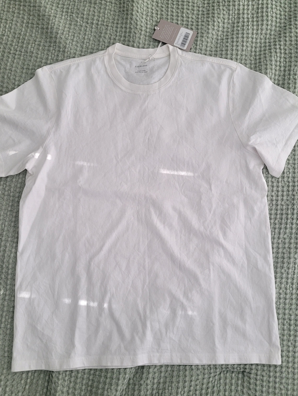 Everlane The Premium Weight White Crewneck Short Sleeve T-Shirt Size Large